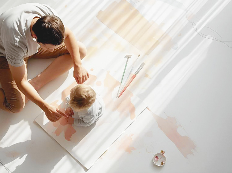 kreativita, umění pro děti, výtvarka, ateliér, 18 - 36 měsíců