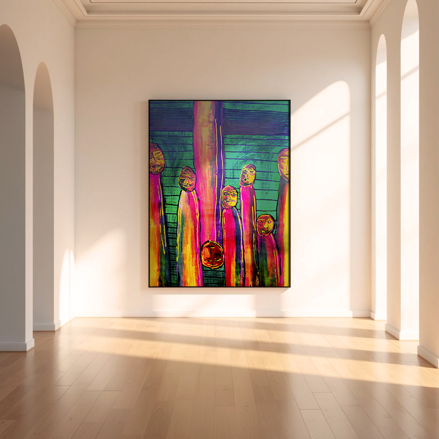 acrylic painting on canvas